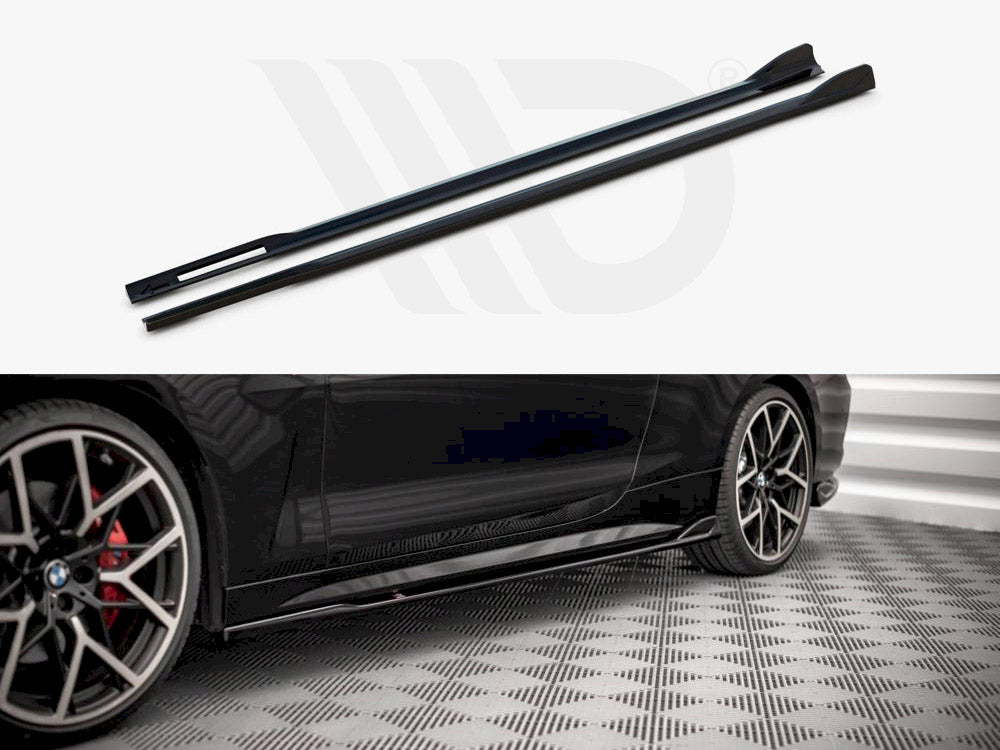 Side Skirts Diffusers V.2 BMW 4 M-Pack / M440i G22 - Wayside Performance 