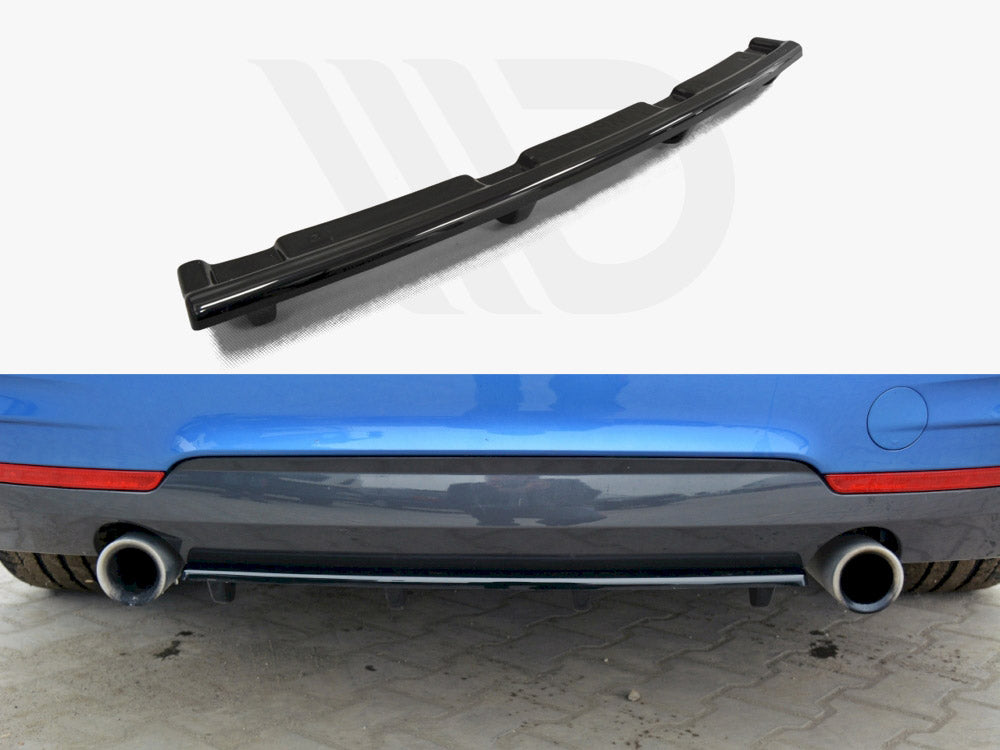 Central Rear Splitter (Vertical Bars) BMW 4 F32 M-Sport - Wayside Performance 
