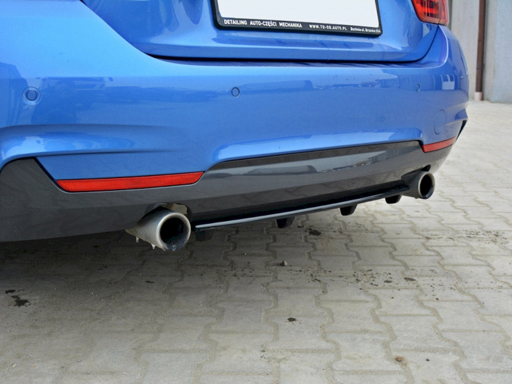 Central Rear Splitter (Vertical Bars) BMW 4 F32 M-Sport - Wayside Performance 