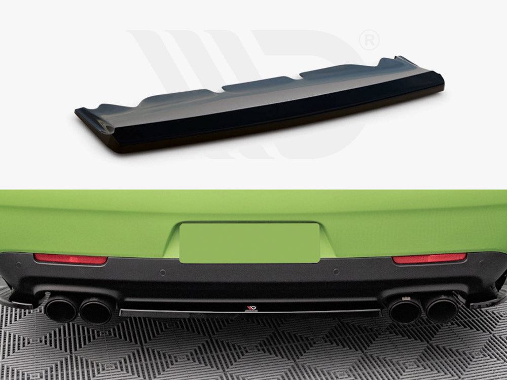 Central Rear Splitter Dodge Challenger SRT Hellcat Widebody Mk3 - Wayside Performance 