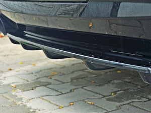 Central Rear Splitter (Vertical Bars) BMW 5 F11 M-Pack - Wayside Performance 