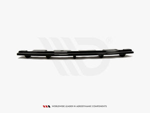 Central Rear Splitter (Vertical Bars) BMW 5 F11 M-Pack - Wayside Performance 