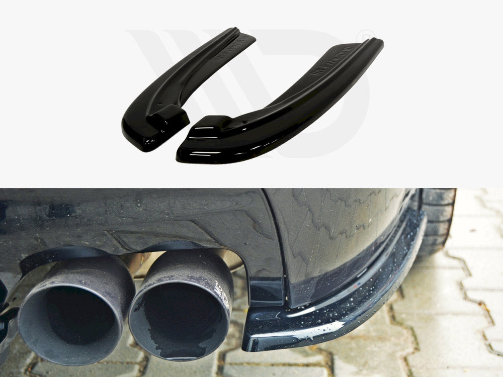 Rear Side Splitters Bmw 5 F11 M-pack (Fits TWO Double Exhaust Ends) - Wayside Performance 