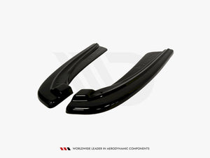 Rear Side Splitters Bmw 5 F11 M-pack (Fits TWO Double Exhaust Ends) - Wayside Performance 