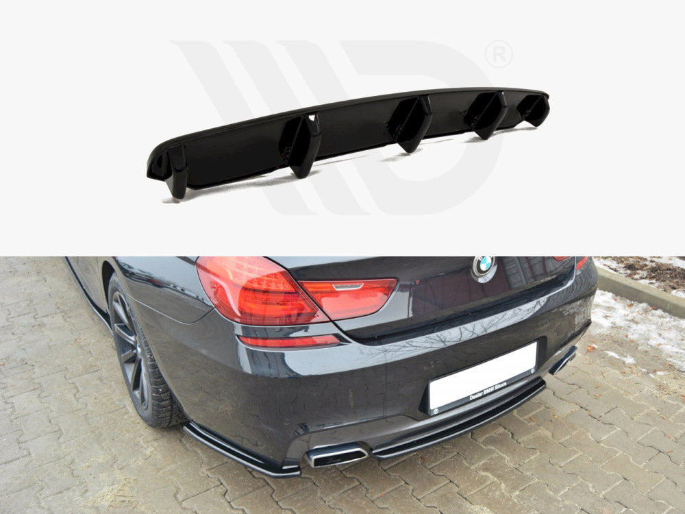 Central Rear Splitter (Vertical Bars) BMW 6 Gran Coupe M-Sport - Wayside Performance 