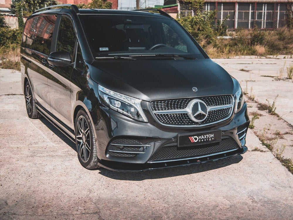 Front Splitter V2 Mercedes-benz V-class Amg-line W447 Facelift (2019-) - Wayside Performance 