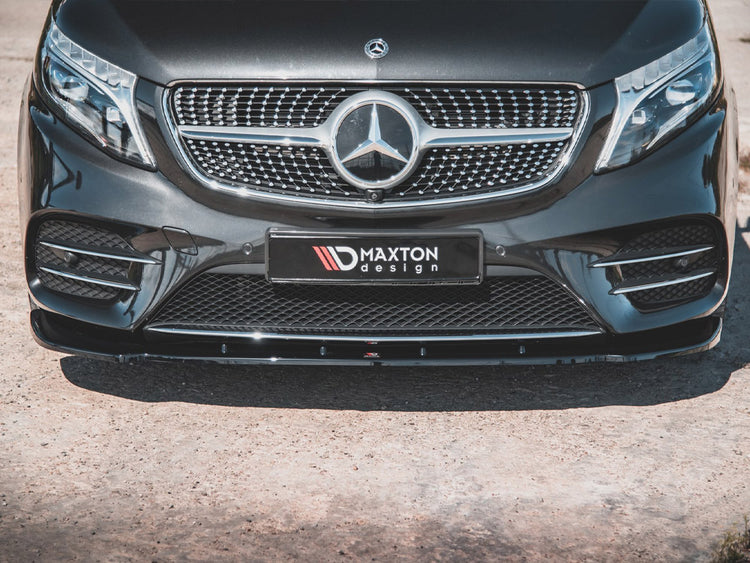 Front Splitter V2 Mercedes-benz V-class Amg-line W447 Facelift (2019-) - Wayside Performance 