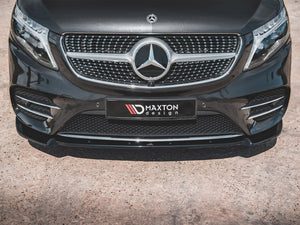 Front Splitter V3 Mercedes-benz V-class Amg-line W447 Facelift (2019-) - Wayside Performance 