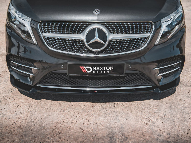 Front Splitter V3 Mercedes-benz V-class Amg-line W447 Facelift (2019-) - Wayside Performance 