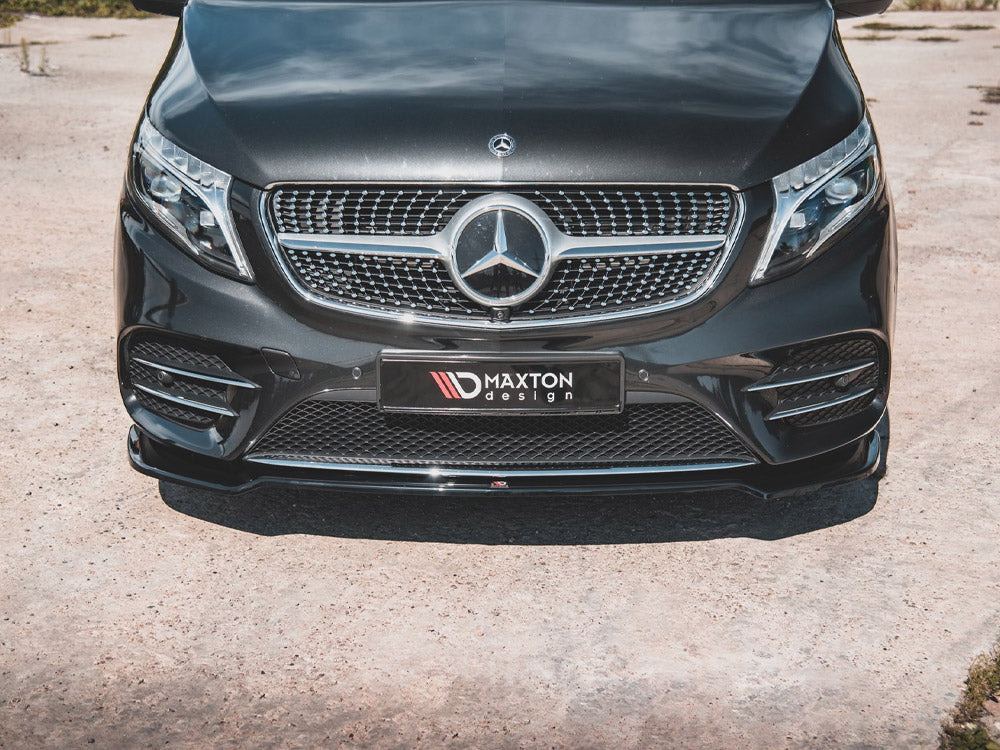 Front Splitter V4 Mercedes-benz V-class Amg-line W447 Facelift (2019-) - Wayside Performance 
