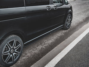 Side Skirts Diffusers Mercedes V-Class Long AMG Line W447 Facelift - Wayside Performance 