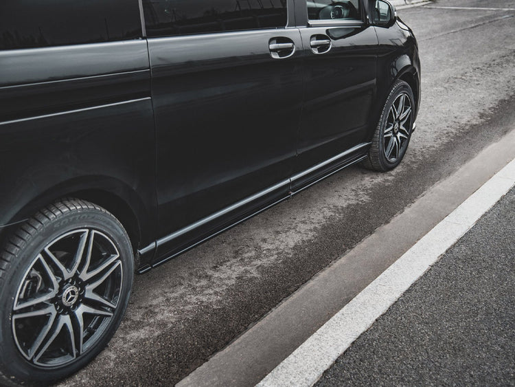 Side Skirts Diffusers Mercedes V-Class Long AMG Line W447 Facelift - Wayside Performance 