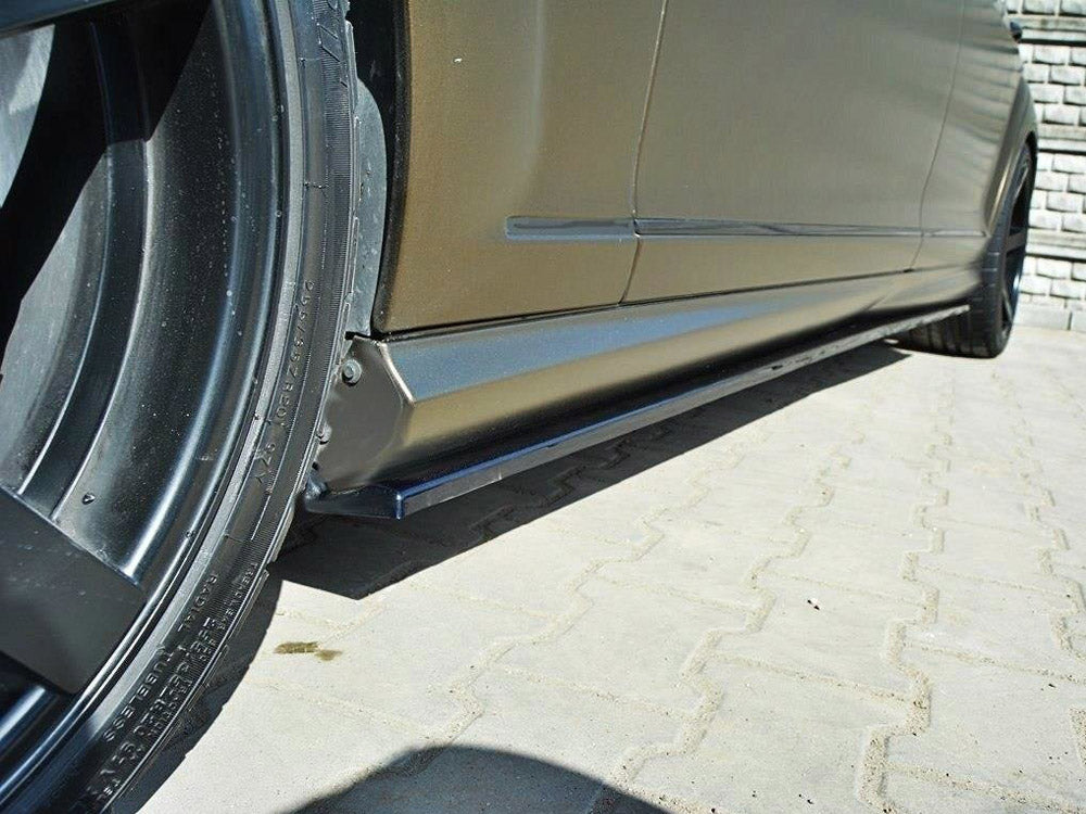 Side Skirts Diffusers Mercedes S-class W221 AMG LWB - Wayside Performance 