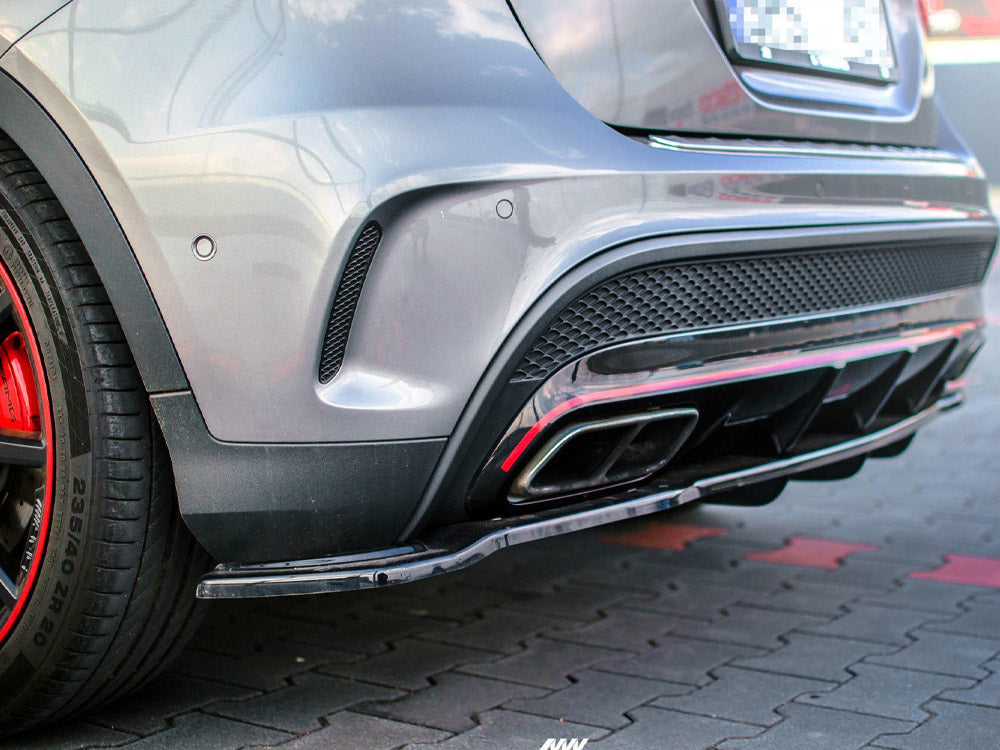 Rear Splitter (Vertical Bars) Mercedes-benz GLA 45 AMG SUV (X156) Pre-facelift (2014-2017) - Wayside Performance 