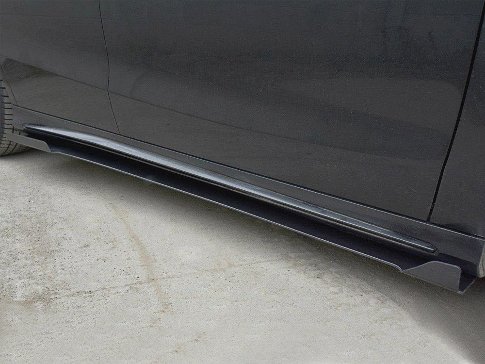 Racing Side Skirts Diffusers V.1 Mercedes CLA A45 AMG C117 Facelift (2017-UP) - Wayside Performance 