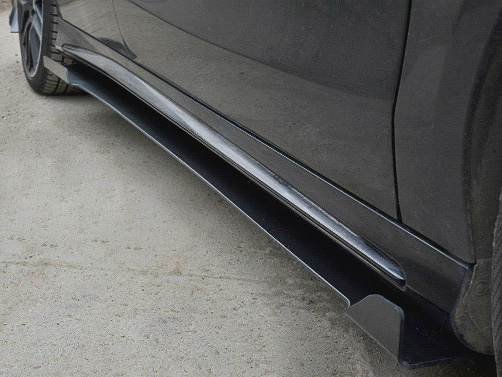 Racing Side Skirts Diffusers V.1 Mercedes CLA A45 AMG C117 Facelift (2017-UP) - Wayside Performance 