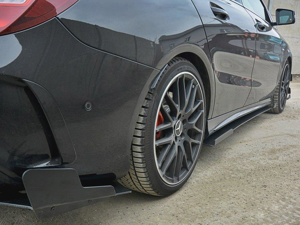 Racing Side Skirts Diffusers V.1 Mercedes CLA A45 AMG C117 Facelift (2017-UP) - Wayside Performance 