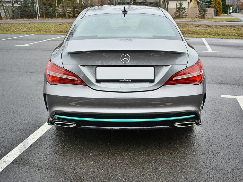 Rear Side Splitters Mercedes-Benz CLA C117 AMG-Line Facelift - Wayside Performance 