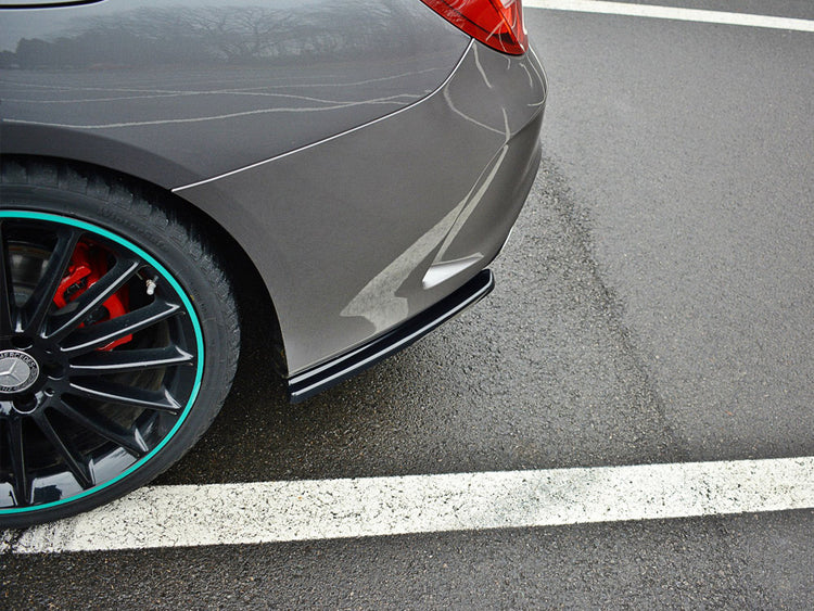 Rear Side Splitters Mercedes-Benz CLA C117 AMG-Line Facelift - Wayside Performance 