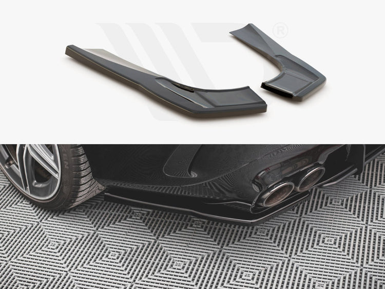 Rear Side Splitters Mercedes-AMG CLA 35 AERO / 45 AERO C118 (2019-) - Wayside Performance 