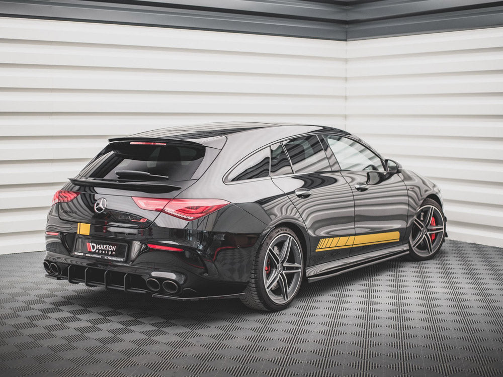 Rear Side Splitters Mercedes-AMG CLA 35 AERO / 45 AERO C118 (2019-) - Wayside Performance 