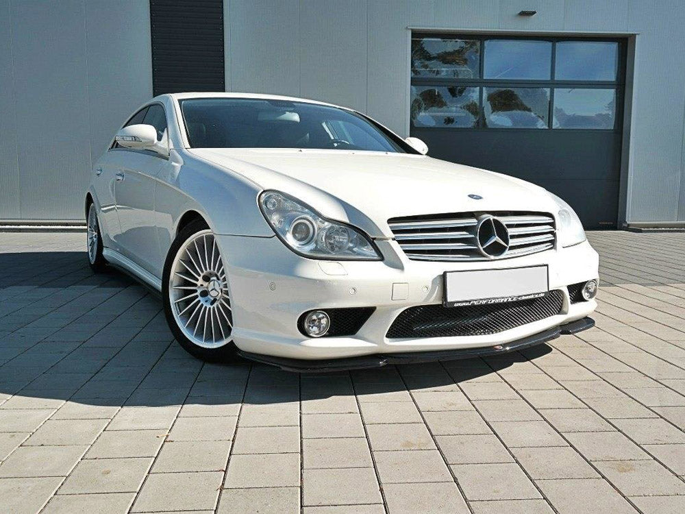Front Splitter V.1 Mercedes CLS C219 55AMG Sedan (2004-2006) - Wayside Performance 