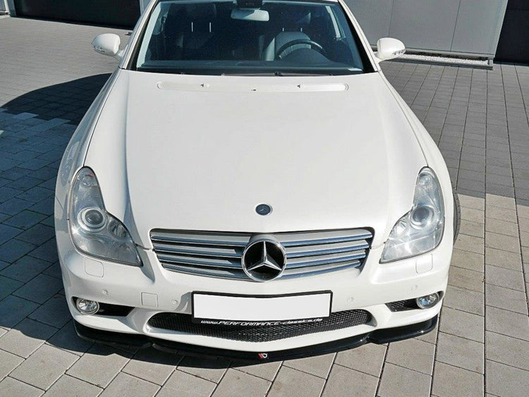 Front Splitter V.1 Mercedes CLS C219 55AMG Sedan (2004-2006) - Wayside Performance 