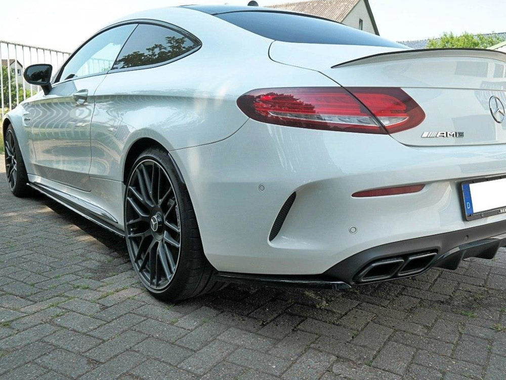 Rear Side Splitters Mercedes C 205 63 AMG Coupe (2016-2018) - Wayside Performance 