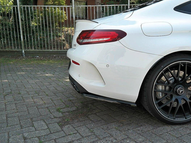 Rear Side Splitters Mercedes C 205 63 AMG Coupe (2016-2018) - Wayside Performance 