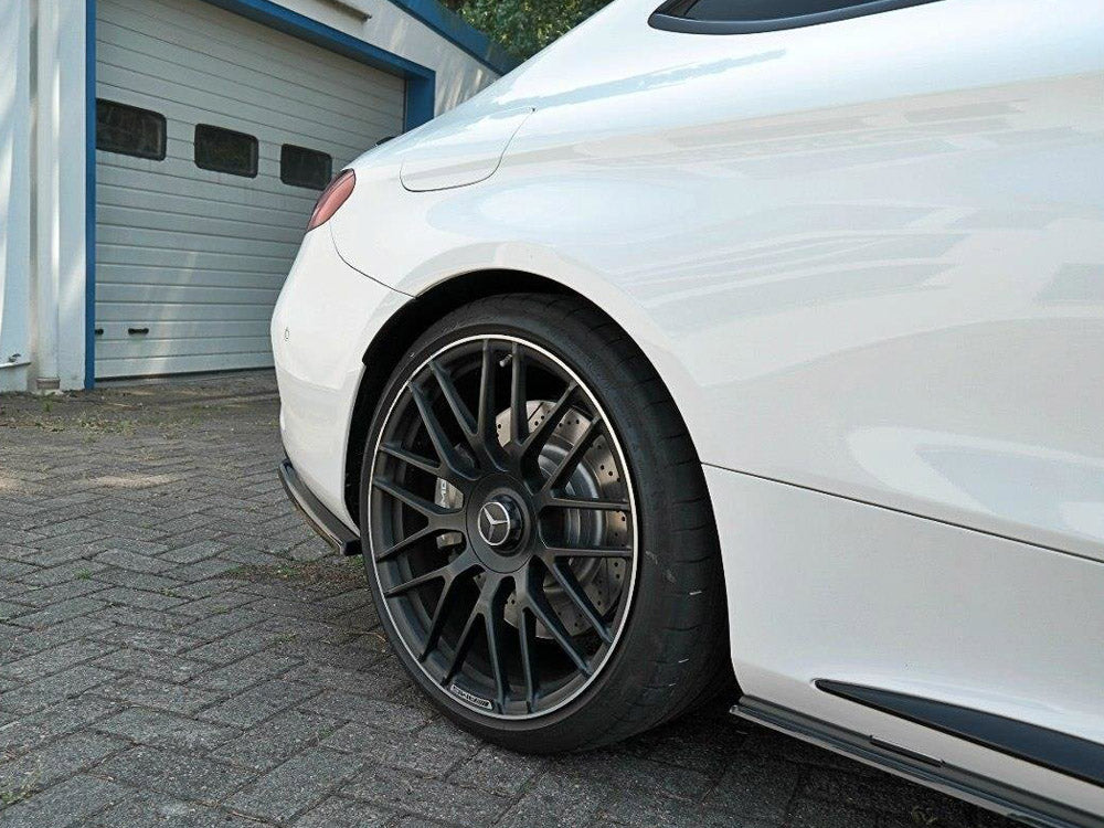 Rear Side Splitters Mercedes C 205 63 AMG Coupe (2016-2018) - Wayside Performance 