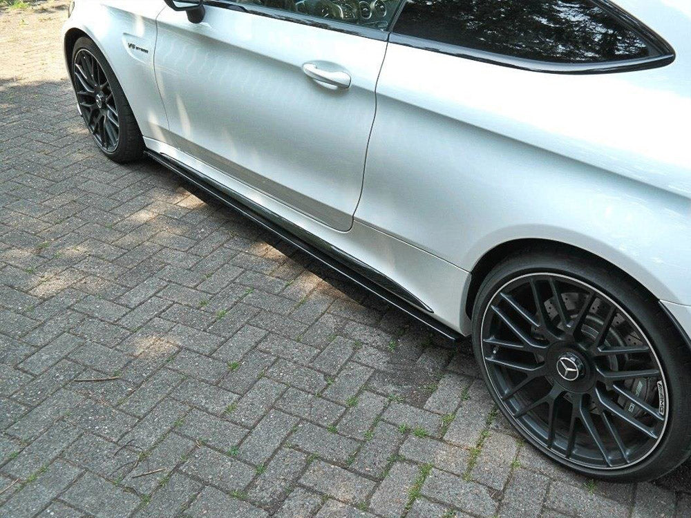 Side Skirts Splitters Mercedes C 205 63 AMG Coupe (2016-2018) - Wayside Performance 
