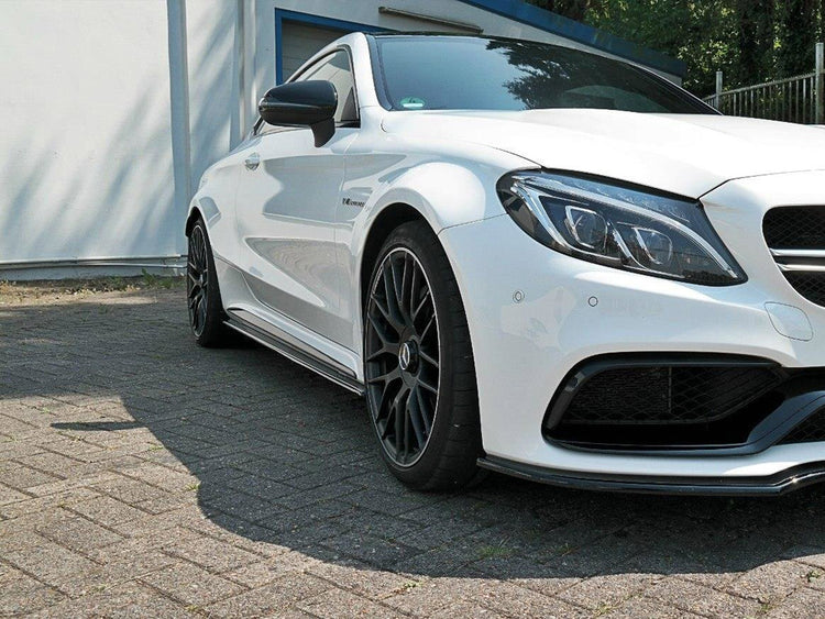 Side Skirts Splitters Mercedes C 205 63 AMG Coupe (2016-2018) - Wayside Performance 