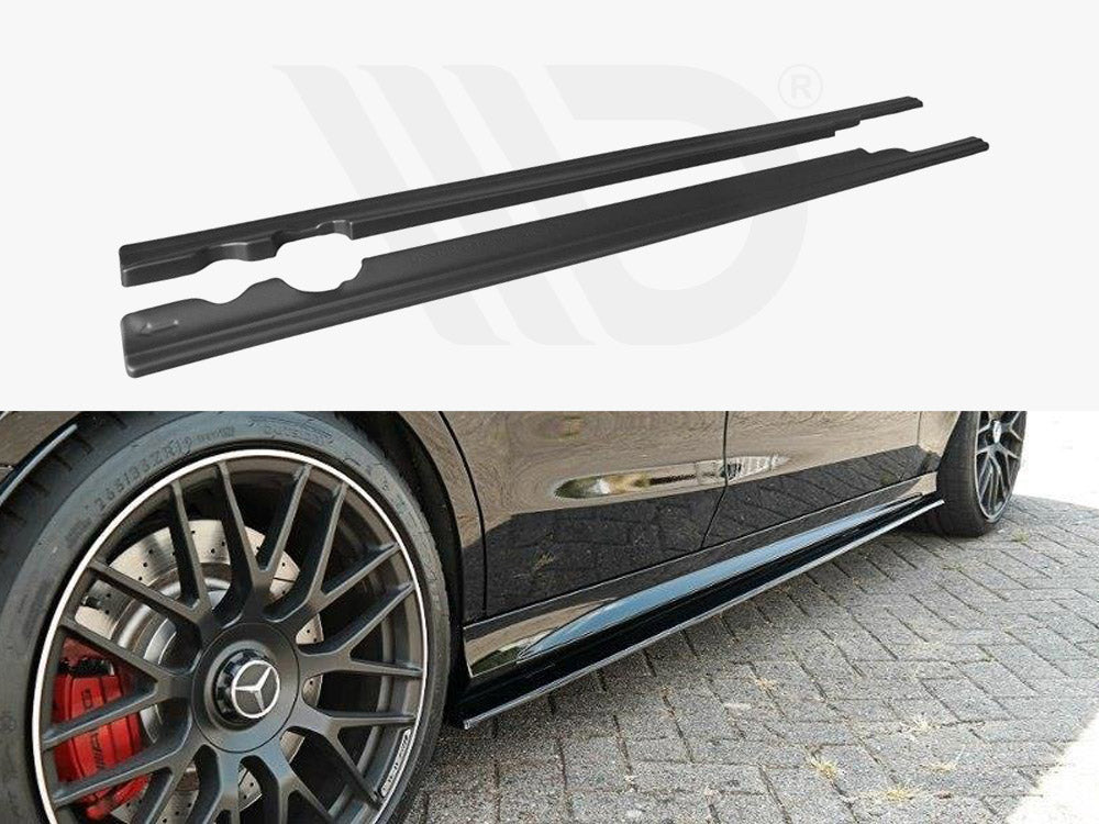 Side Skirts Diffusers V.1 Mercedes-AMG C63 Sedan / Estate W205 / S205 - Wayside Performance 