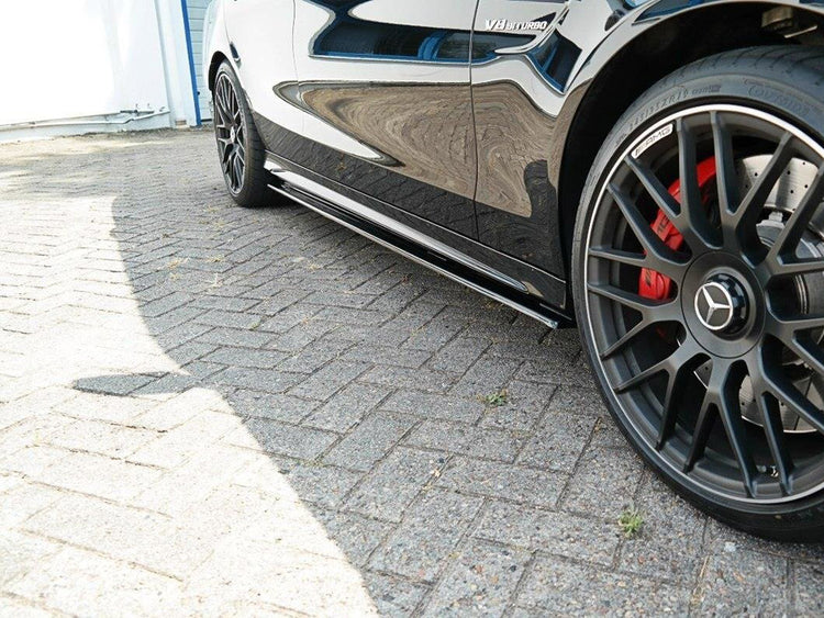 Side Skirts Diffusers V.1 Mercedes-AMG C63 Sedan / Estate W205 / S205 - Wayside Performance 