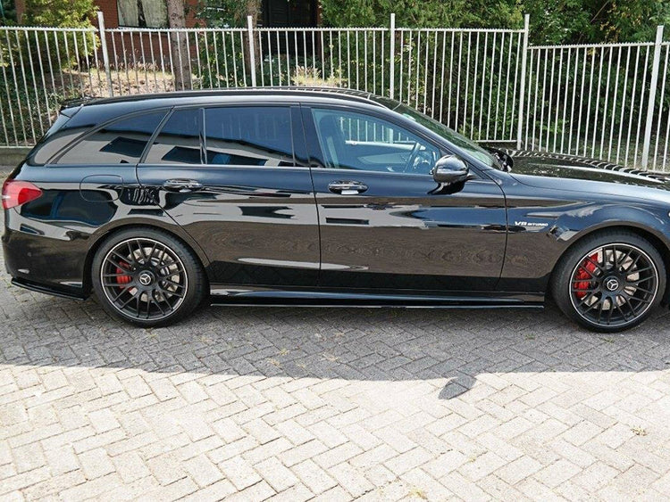 Side Skirts Diffusers V.1 Mercedes-AMG C63 Sedan / Estate W205 / S205 - Wayside Performance 
