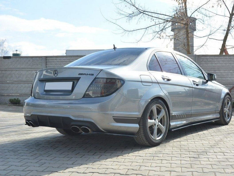 Rear Side Splitters Mercedes C W204 Amg-line (Facelift) / C63 AMG (2011-2014) - Wayside Performance 