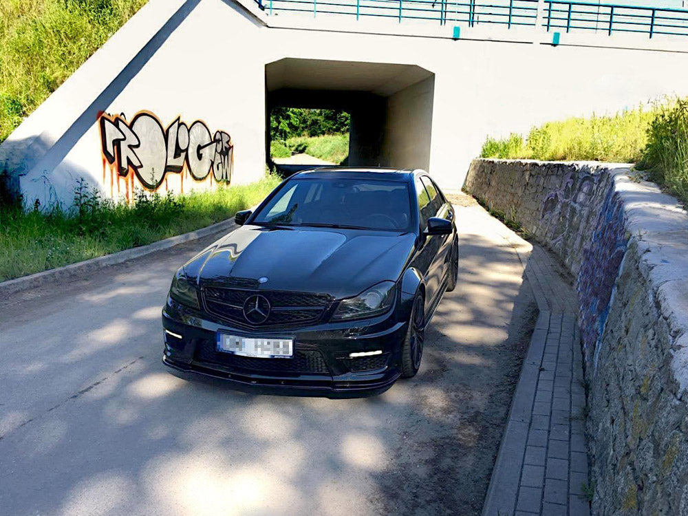 Front Splitter Mercedes C-class W204 C63 AMG Facelift (2011-2014) - Wayside Performance 