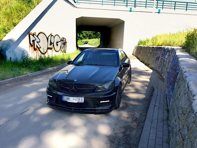 Front Splitter Mercedes C-class W204 C63 AMG Facelift (2011-2014) - Wayside Performance 