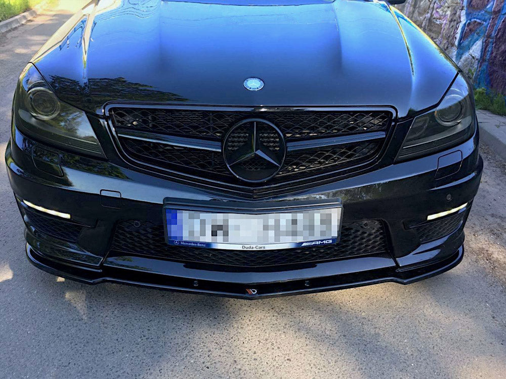 Front Splitter Mercedes C-class W204 C63 AMG Facelift (2011-2014) - Wayside Performance 