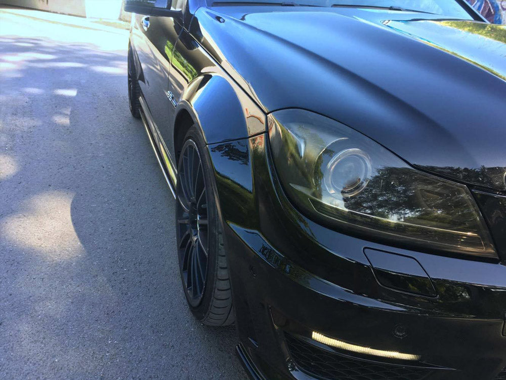 Side Skirts Splitters Mercedes C-Class W204 C63 AMG Facelift (2011-2014) - Wayside Performance 