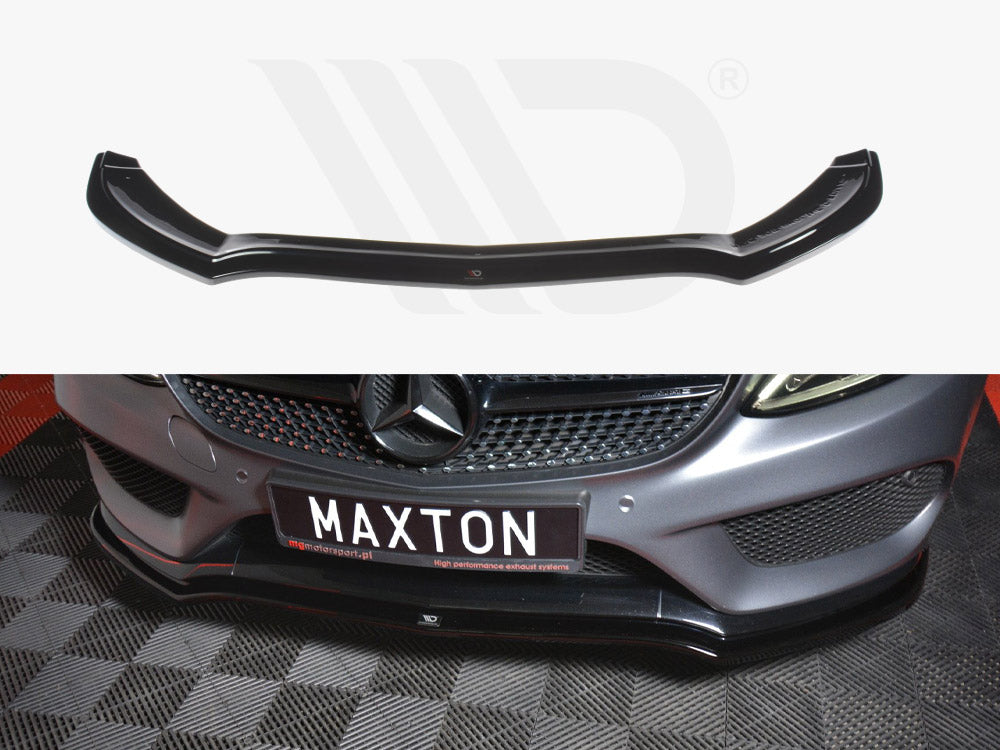 Front Splitter Mercedes C-class W205 Coupe Amg-line (2015-2018) - Wayside Performance 