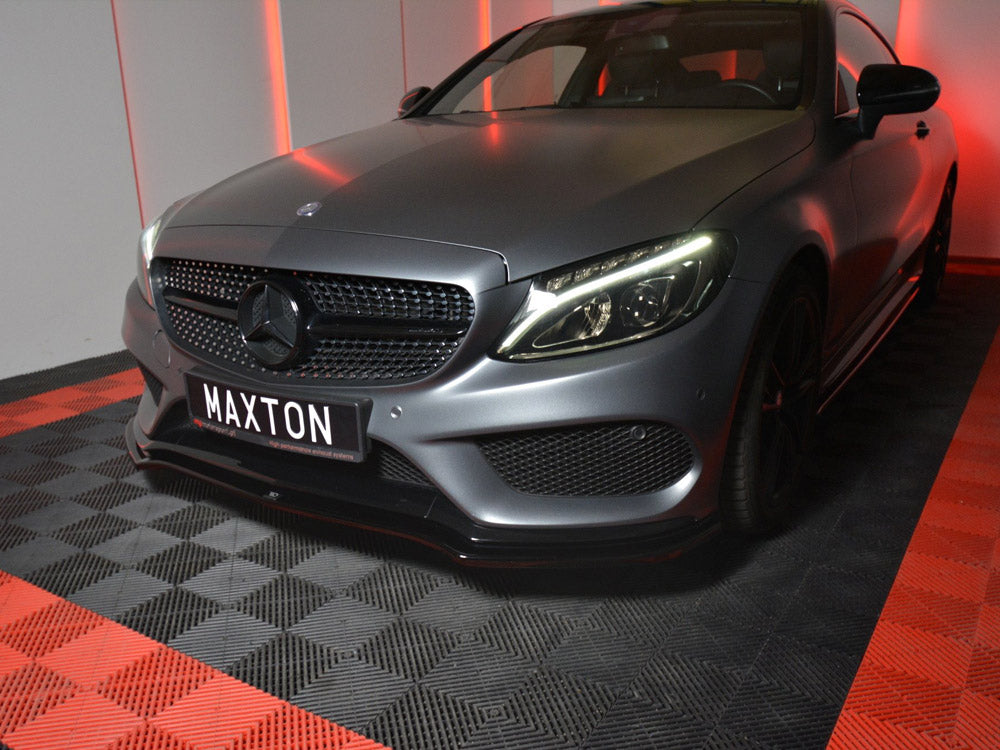 Front Splitter Mercedes C-class W205 Coupe Amg-line (2015-2018) - Wayside Performance 