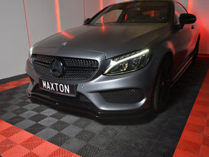 Front Splitter Mercedes C-class W205 Coupe Amg-line (2015-2018) - Wayside Performance 