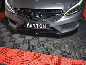 Front Splitter Mercedes C-class W205 Coupe Amg-line (2015-2018) - Wayside Performance 