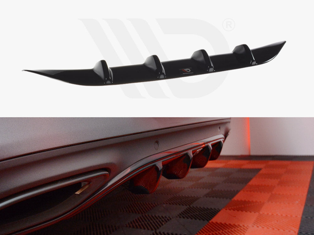 Rear Diffuser Mercedes C-Class W205 Coupe AMG-Line (2015-2018) - Wayside Performance 