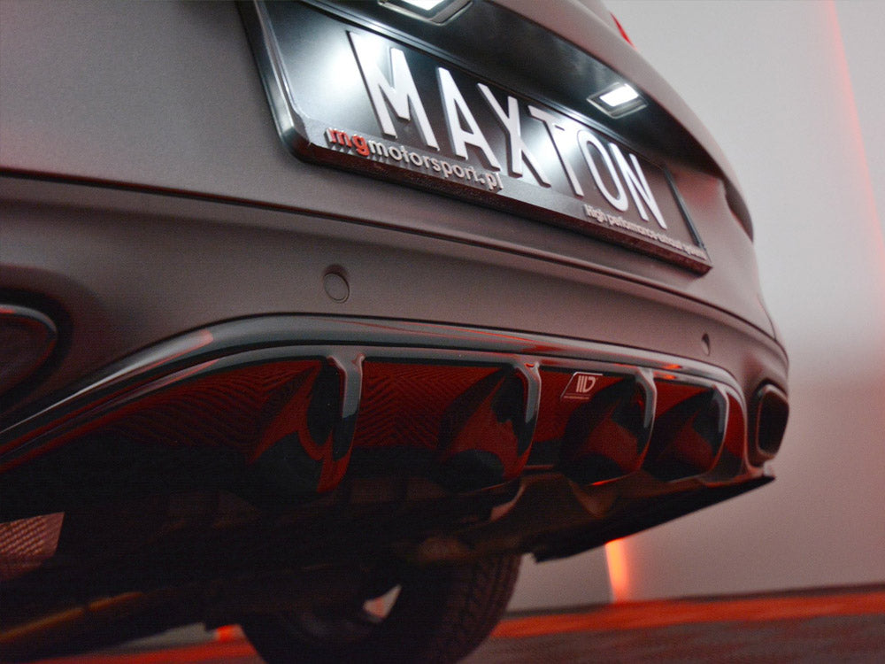 Rear Diffuser Mercedes C-Class W205 Coupe AMG-Line (2015-2018) - Wayside Performance 