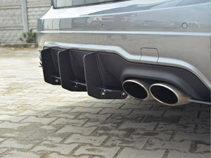 Rear Diffuser & Rear Side Splitters Mercedes C W204 AMG-Line Facelift - Wayside Performance 