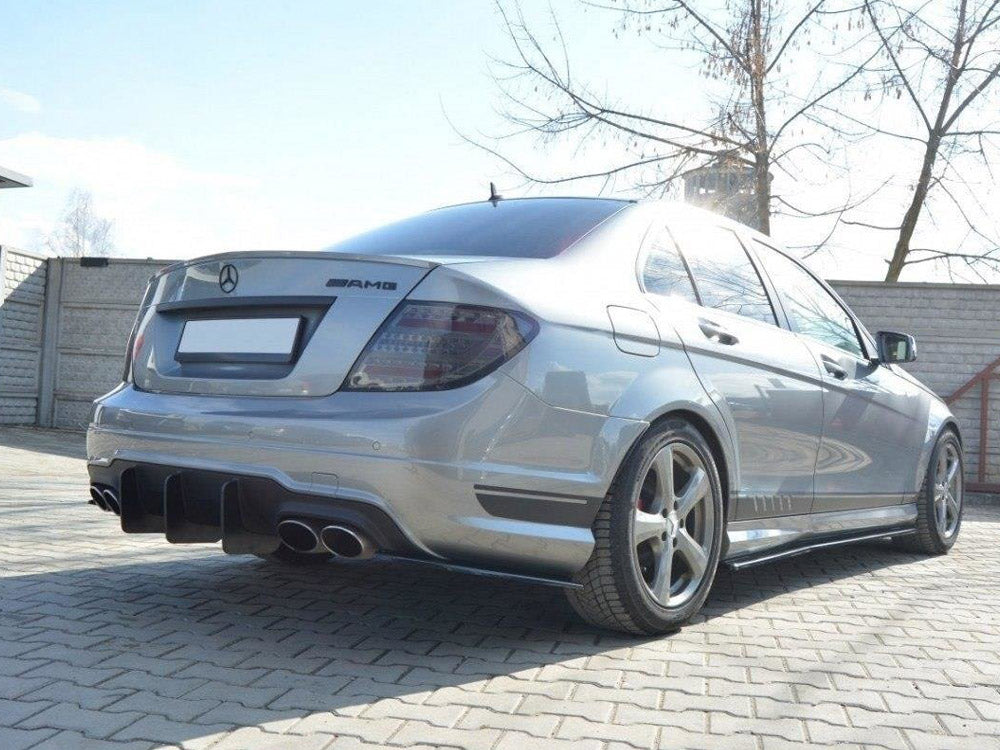 Rear Diffuser V.1 Mercedes C W204 Amg-line (Facelift) - Wayside Performance 