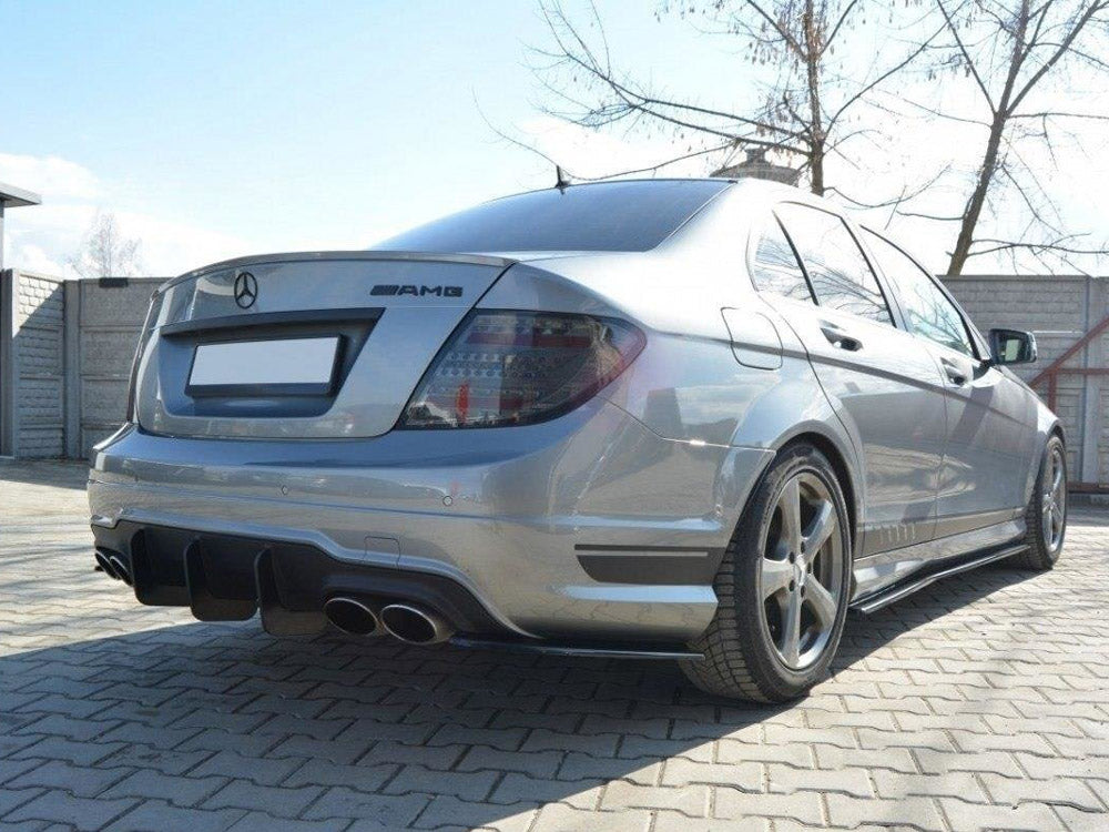 Rear Diffuser V.2 Mercedes C W204 Amg-line (Facelift) (2011-2014) - Wayside Performance 