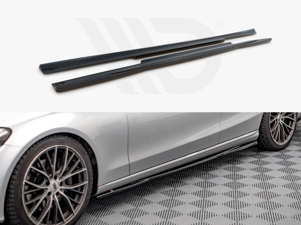 Side Skirts Diffusers Mercedes C W205 (2014-2018) - Wayside Performance 